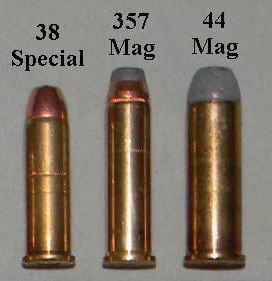 38 Special, 357 Magnum, 44 Magnum