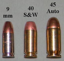9mm, 40 S&W, 45 ACP