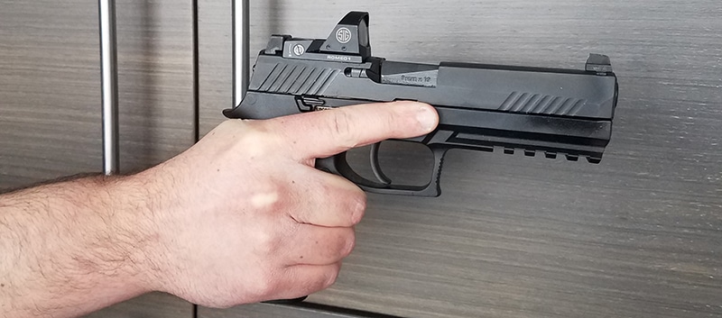 P320 RX Pistol Good Trigger Discipline